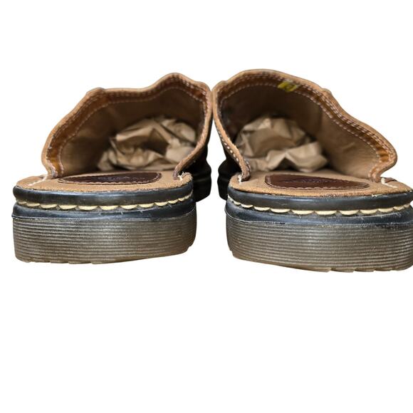 Dr. Martens Doc Martens Men's Size 11 EU 46 Leather Slide Sandals Brown Y2K - Picture 8 of 11